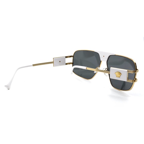 VERSACE VE2251 147187 GOLD/WHITE DARK GREY SUNGLASSES main image 8